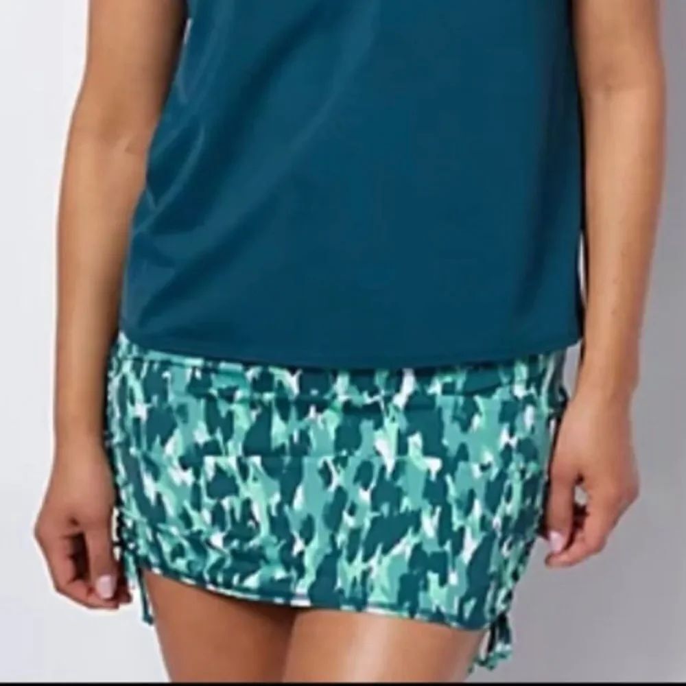 zuda Swim Skort with Ruching